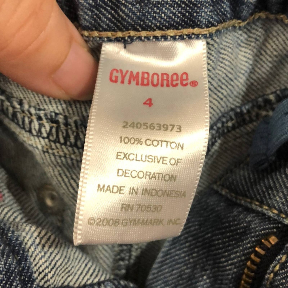Retro 2008 Gymboree Guitar Detail Adjustable Bootcut Jeans Size 4 - Picture 5 of 7